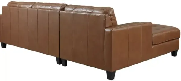 Signature Design by Ashley® Baskove 2-Piece Auburn Left-Arm Facing Sectional and Chaise