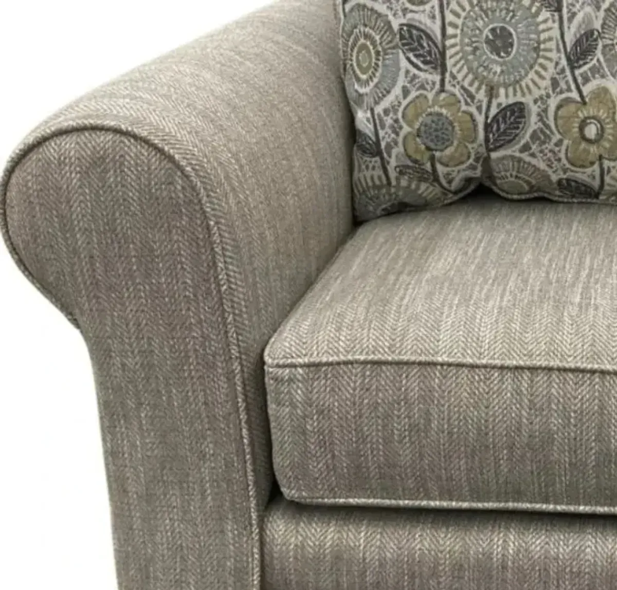 Fusion Furniture Vandy Heather Gray Accent Chair