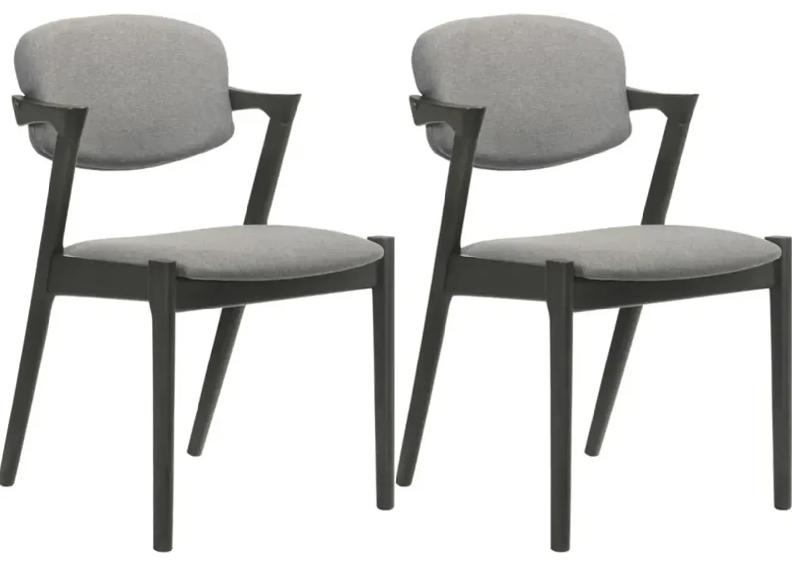 Coaster® Stevie 2-Piece Brown Grey/Black Upholstered Side Chairs