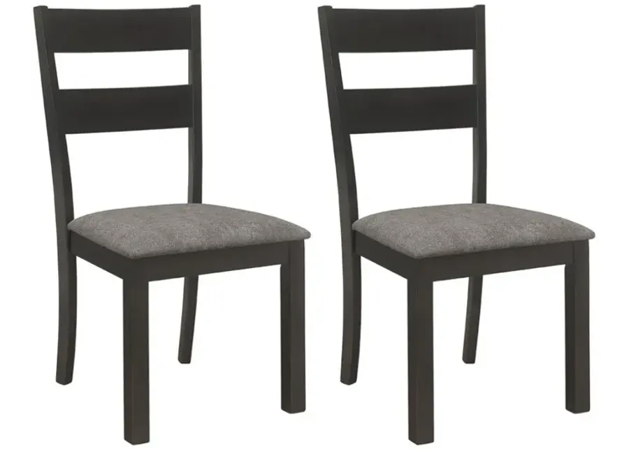 Coaster® Jakob 2-Piece Dark Grey Upholstered Side Chairs