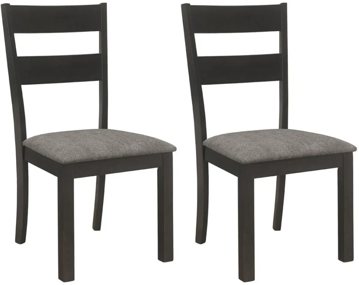 Coaster® Jakob 2-Piece Dark Grey Upholstered Side Chairs