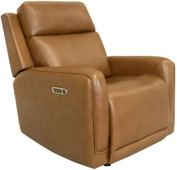 Flexsteel® Alister Sedona Power Gliding Recliner with Power Headrest and Lumbar
