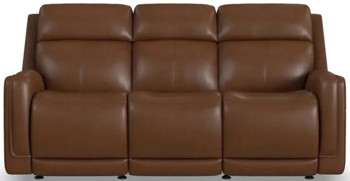 Flexsteel® Alister Sedona Power Gliding Sofa with Drop Down Table