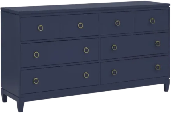 Legacy Classic Summerland Inkwell Blue 6-Drawer Dresser