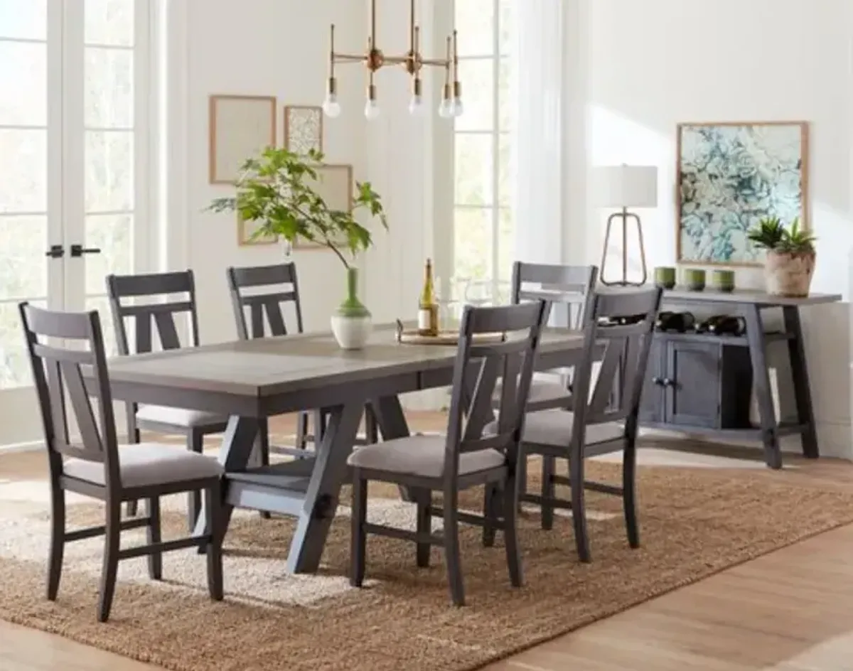 Liberty Furniture Lawson 7-Piece Slate/Weathered Gray Dining Set