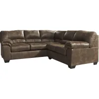 Signature Design by Ashley® Bladen 2-Piece Coffee Right-Arm Facing Sectional