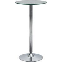 Coaster® Chrome Glass Top Round Bar Table