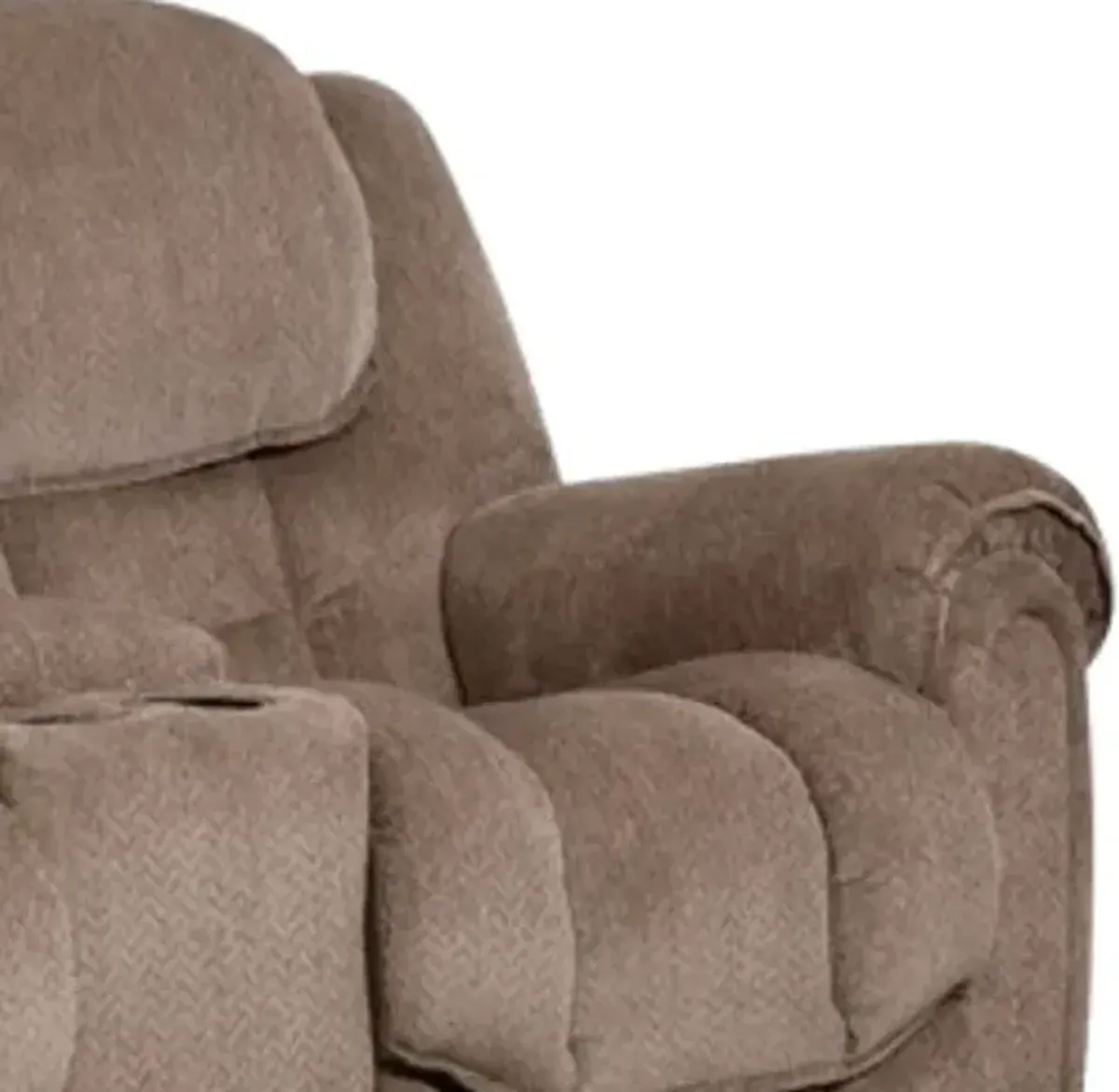 HomeStretch Del Mar Taupe Power Reclining Loveseat with Console