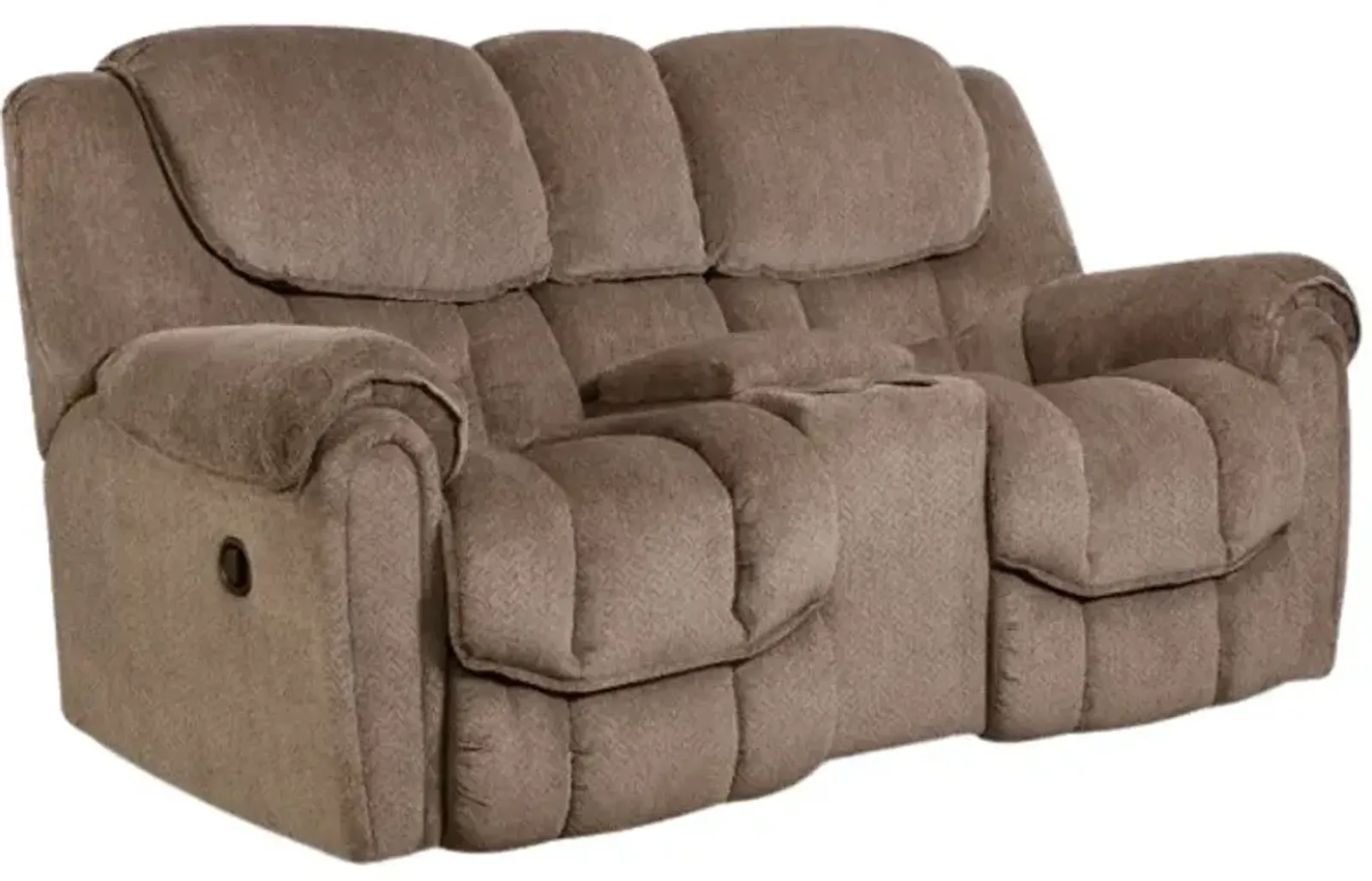 HomeStretch 122 Brown Power Reclining Loveseat with Console