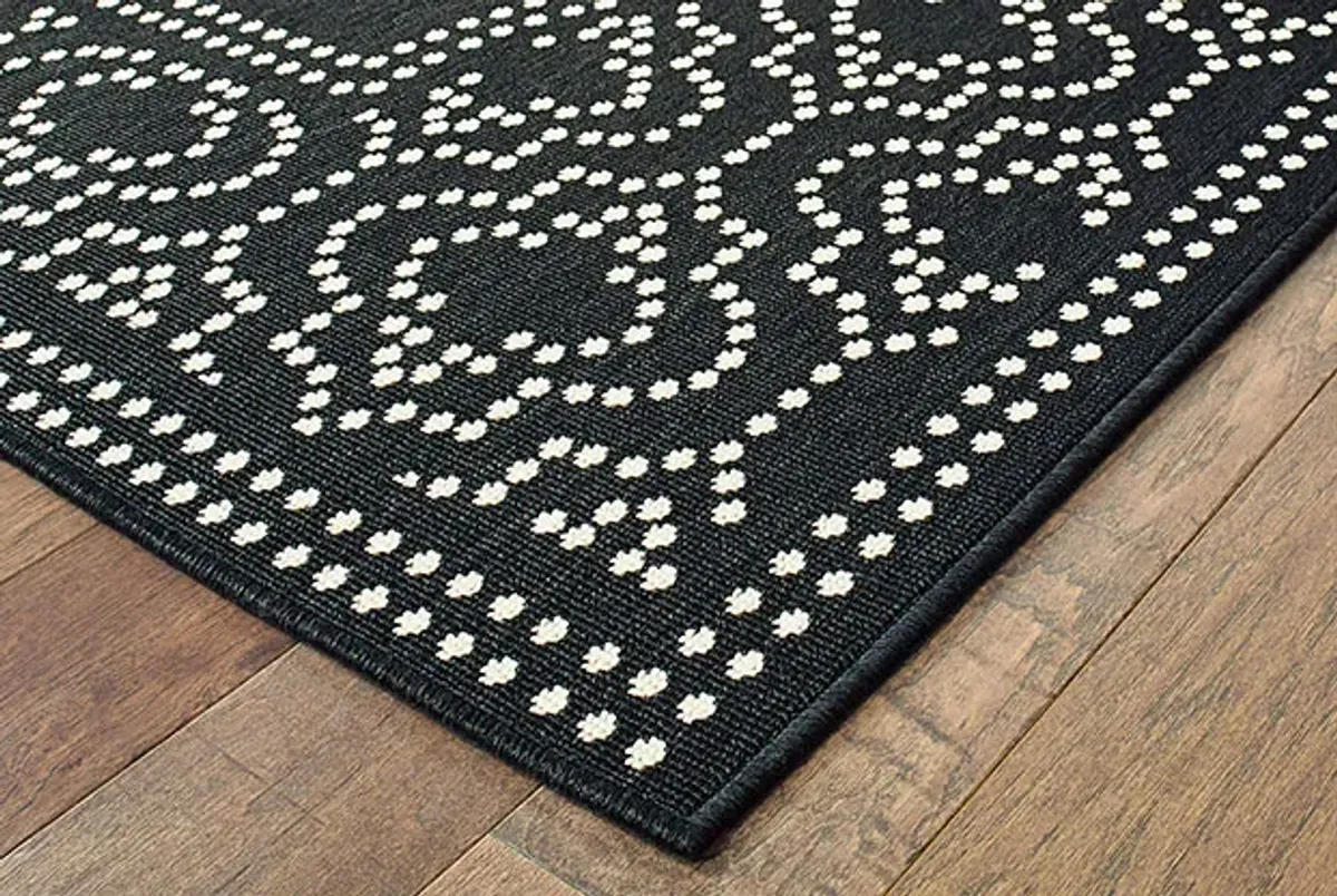 Oriental Weavers Marina Black 5'x8' Rug