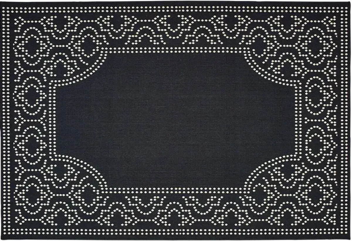 Oriental Weavers Marina Black 5'x8' Rug