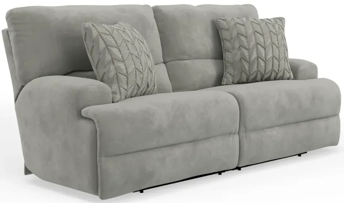 iAmerica Romeo Stone Layflat Power Reclining Sofa with Zero Gravity 