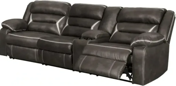 Signature Design by Ashley® Kincord 2-Piece Midnight Left-Side Facing Power Reclining Sectional