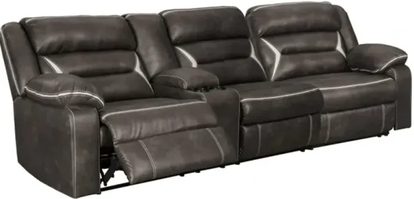Signature Design by Ashley® Kincord 2-Piece Midnight Right-Arm Facing Power Reclining Sectional