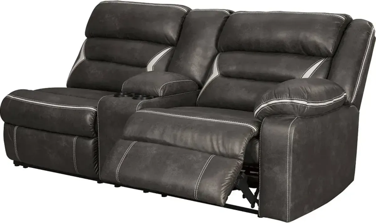 Signature Design by Ashley® Kincord 2-Piece Midnight Power Reclining Sectional