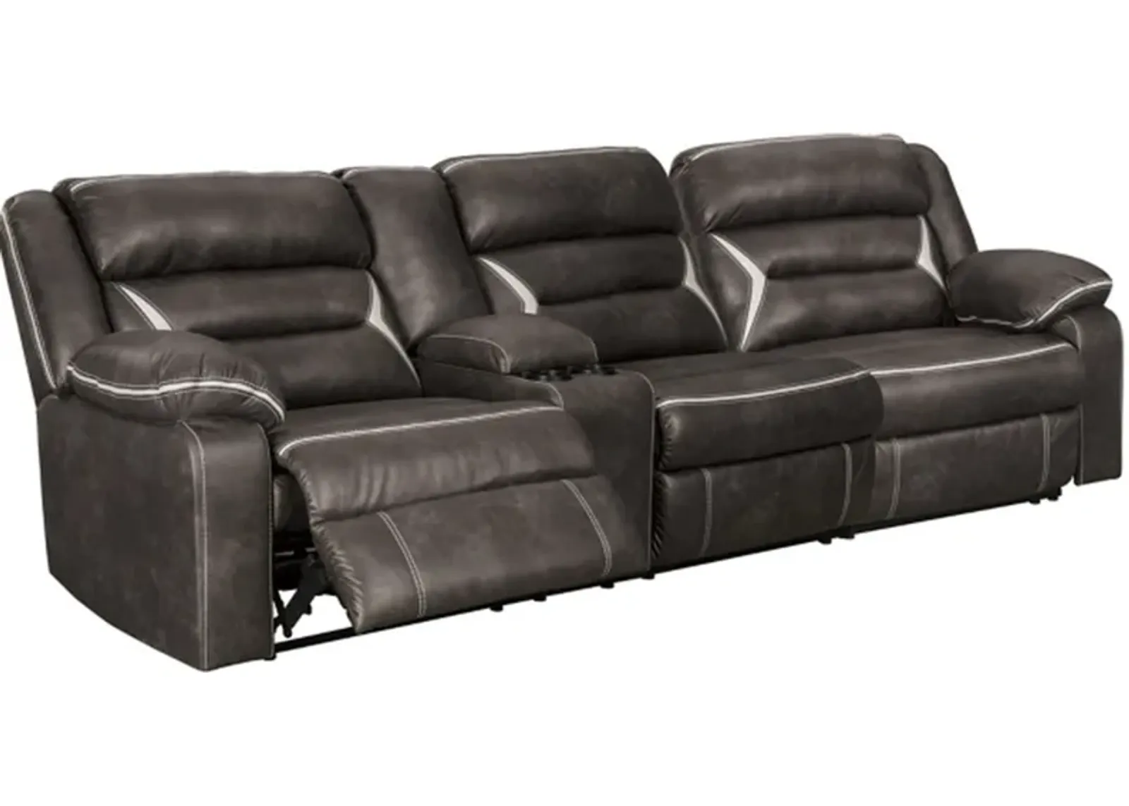 Signature Design by Ashley® Kincord 3-Piece Midnight Power Reclining Sectional