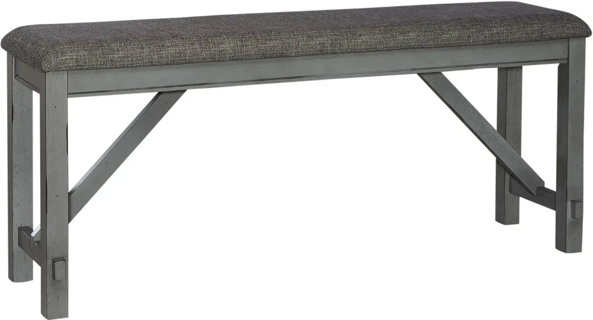 Liberty Furniture Newport Smokey Grey Counter Height Dining Bench