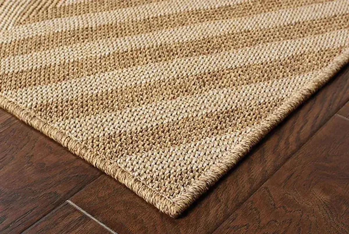 Oriental Weavers Karavia Brown 2'x4' Throw Rug