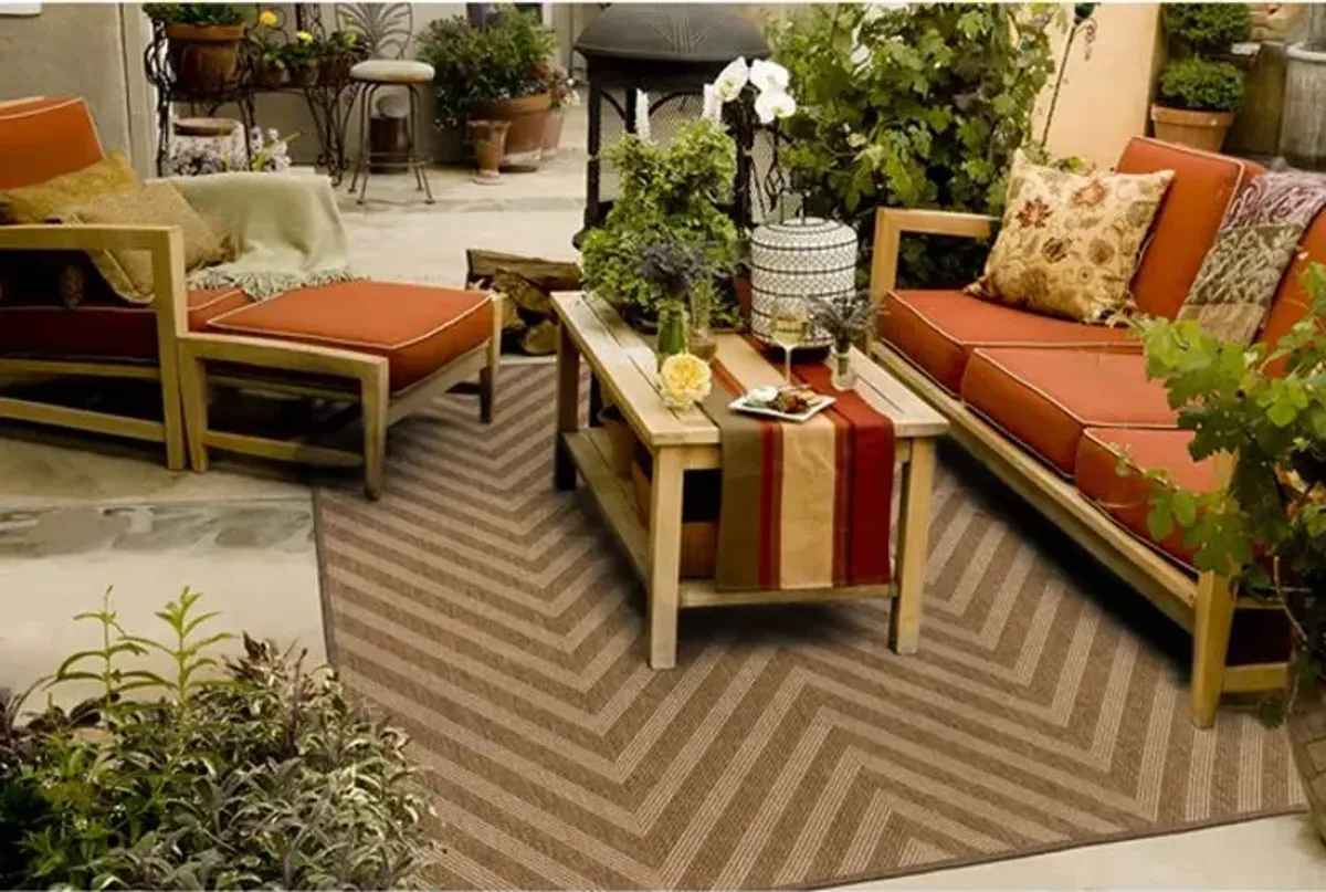 Oriental Weavers Karavia Brown 2'x4' Throw Rug