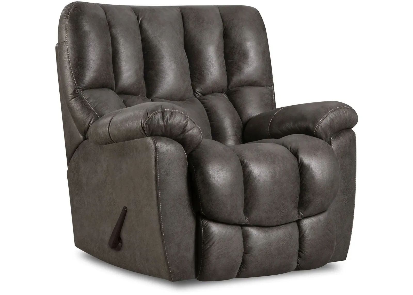 HomeStretch Cooperstown Tar Big Man's Rocker Recliner