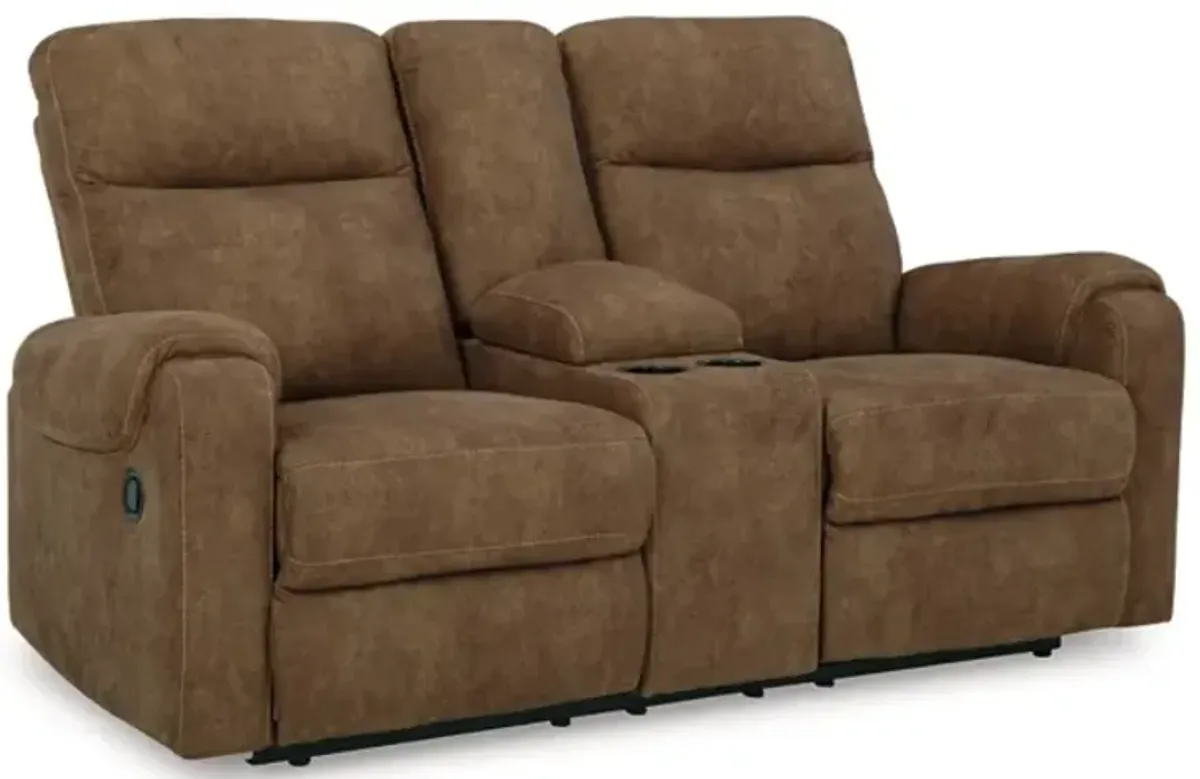 Signature Design by Ashley® Edenwold Brindle Manual Reclining Loveseat