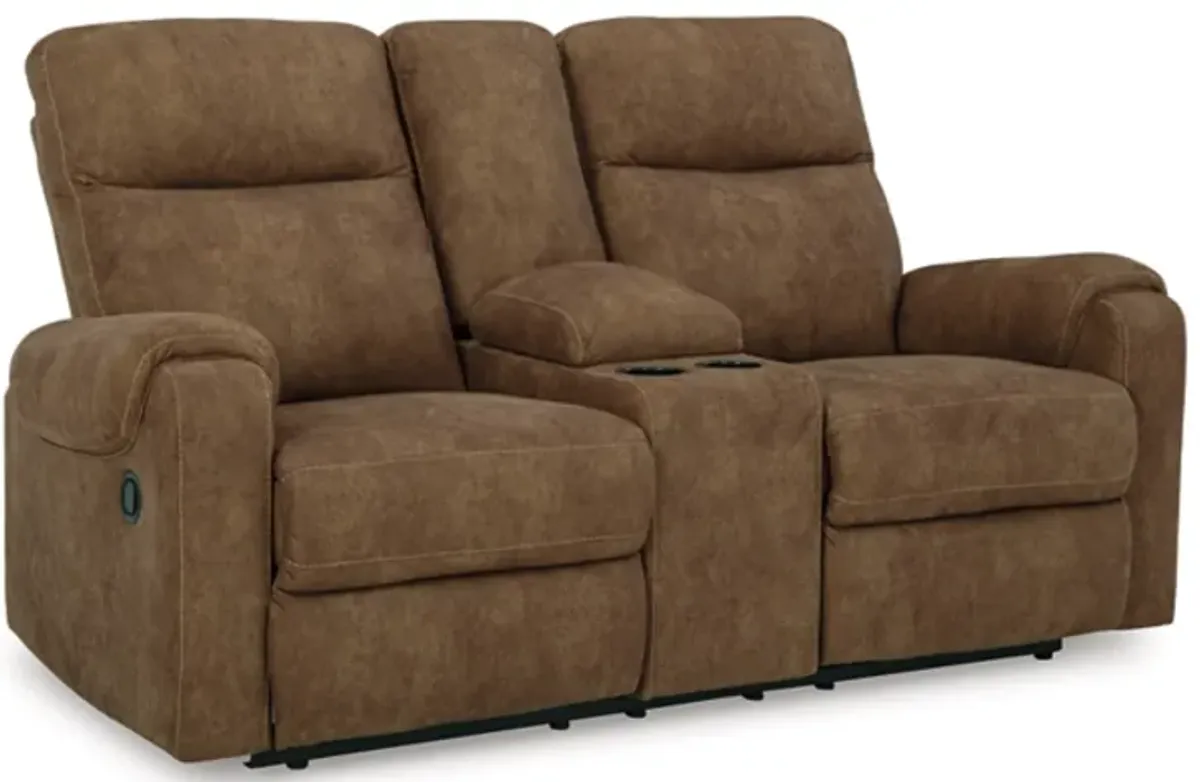 Signature Design by Ashley® Edenwold Brindle Manual Reclining Loveseat