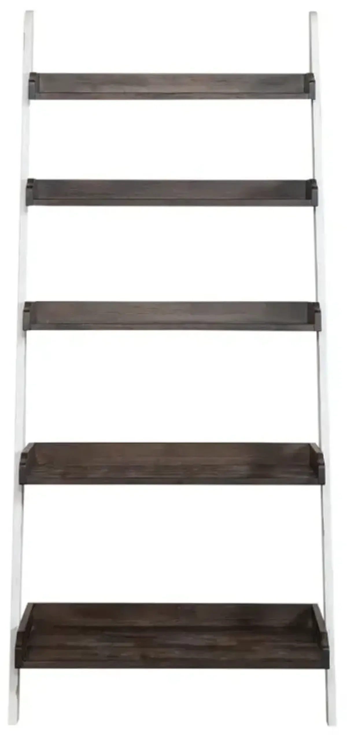 Liberty Furniture Farmhouse Two Tone Leaning Bookcase