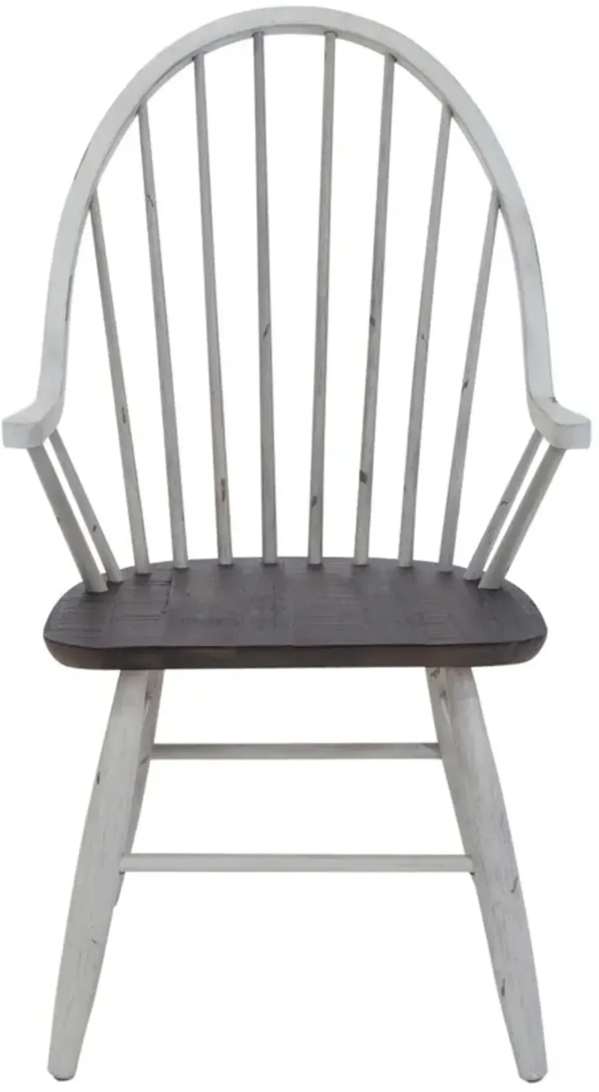 Liberty Furniture Farmhouse Windsor Back Arm Chair - Set of 2