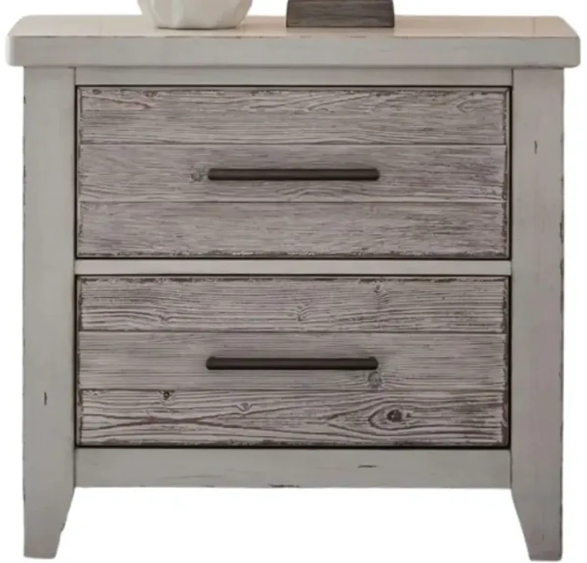 Liberty Furniture Backroads Parchment Brown/Weathered White Nightstand