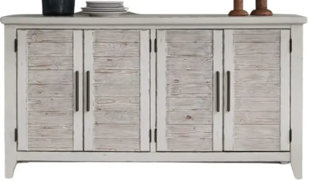 Liberty Furniture Backroads Parchment/Weathered White Buffet