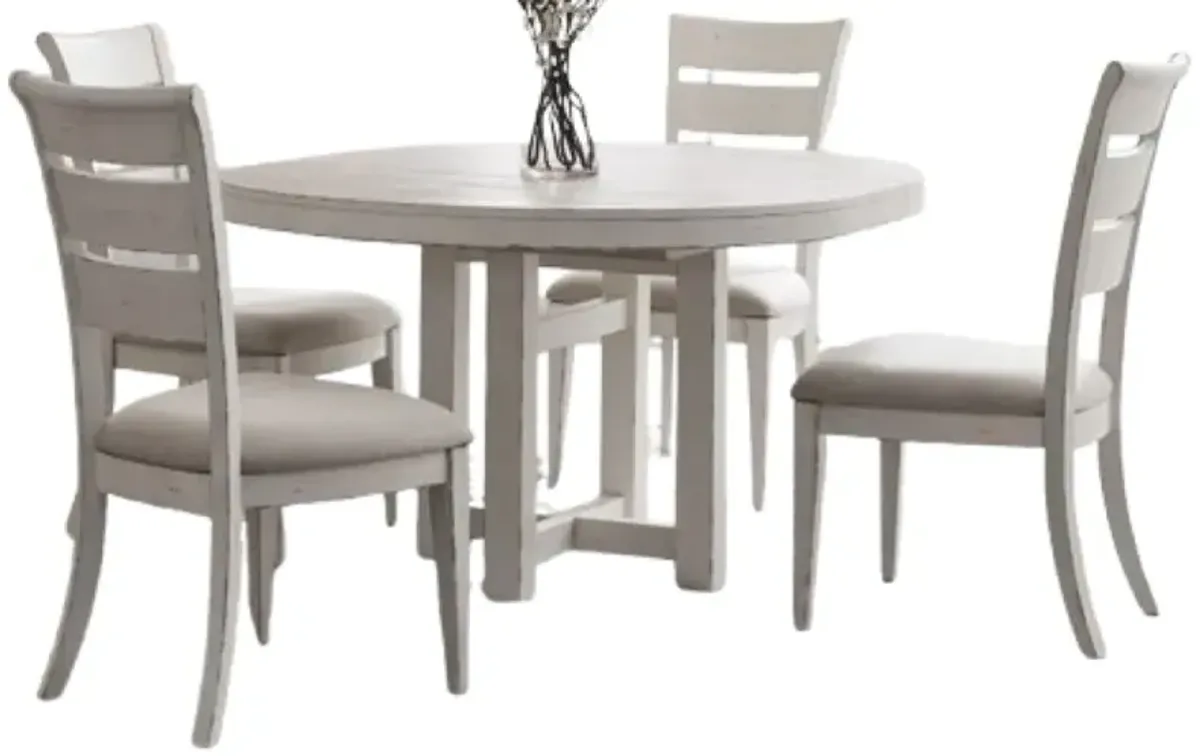 Liberty Furniture Backroads 5-Piece Parchment/Weathered White Dining Set