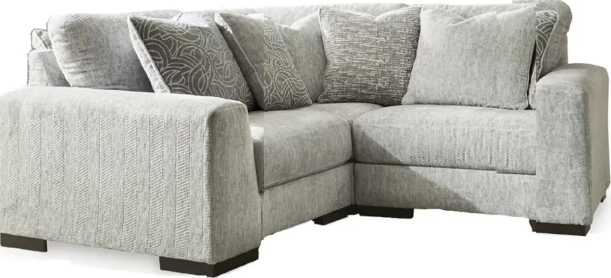 Signature Design by Ashley® Regent Park 3-Piece Pewter L-Shape Sectional