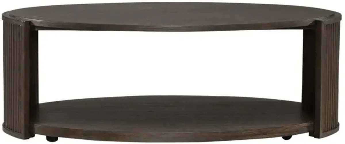 Liberty Furniture City View Coffee Bean Oval Cocktail Table