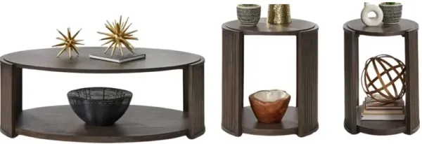 Liberty Furniture City View 3-Piece Coffee Bean Table Set