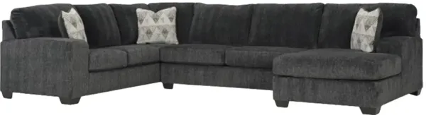Signature Design by Ashley® Hollyview 3-Piece Shadow Right-Arm Facing Sectional and Chaise
