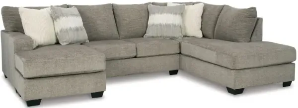 Signature Design by Ashley® Creswell 2-Piece Stone Right-Arm Facing Sectional and Chaise
