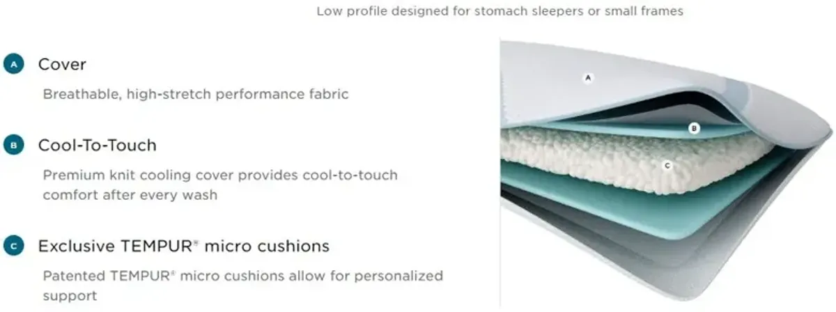 Tempur-Pedic® TEMPUR-Adapt® ProLo + Cooling Queen Bed Pillow
