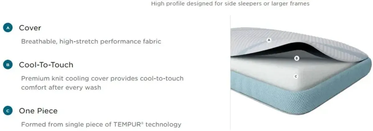 Tempur-Pedic® TEMPUR-Adapt® ProHi + Cooling Queen Bed Pillow