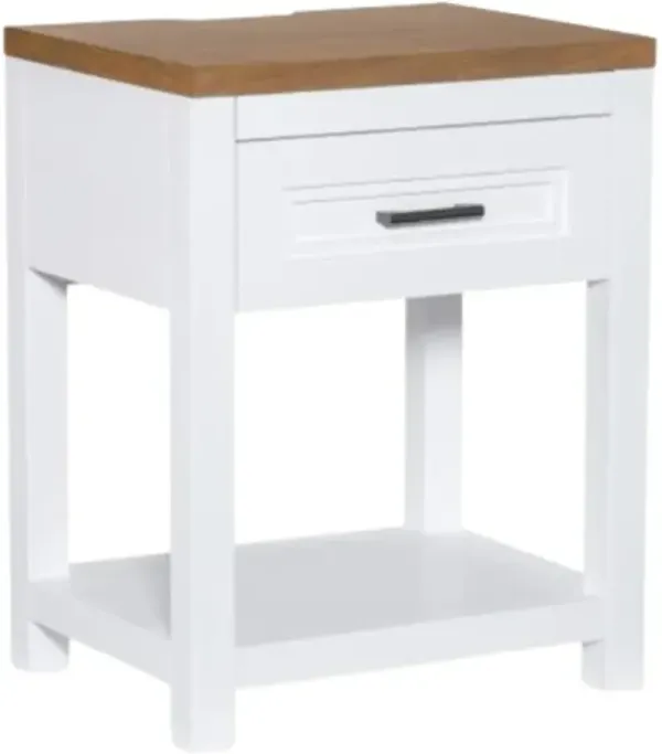 Legacy Classic Franklin Natural White Open Nightstand