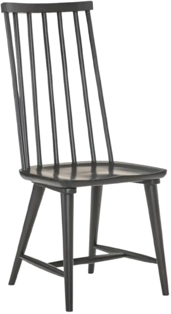 Legacy Classic Hidden Canyon Black High Back Spindle Side Chair