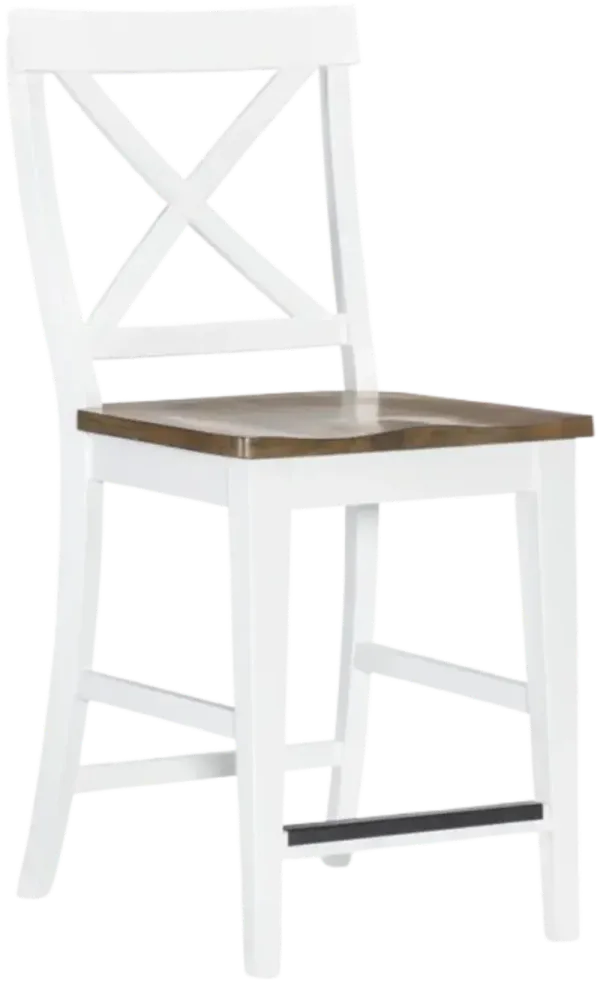 Legacy Classic Hidden Canyon Dark Oak/Natural White Counter Chair