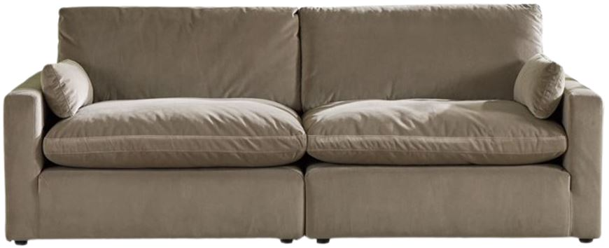 Signature Design by Ashley® Sophie 2-Piece Cocoa Sectional Loveseat