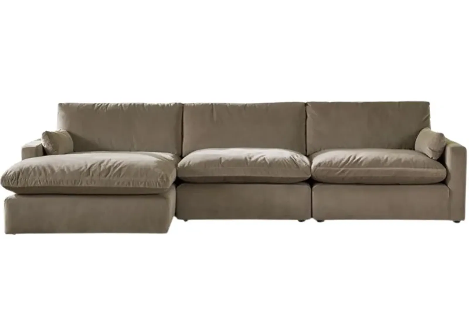 Signature Design by Ashley® Sophie 3-Piece Cocoa Left-Arm Facing Sectional and Chaise