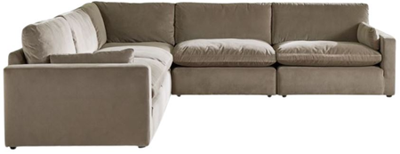 Signature Design by Ashley® Sophie 5-Piece Cocoa Sectional Sofa