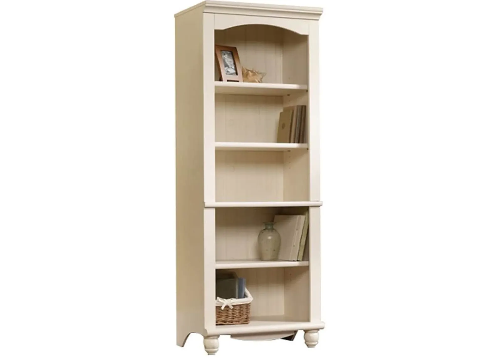 Sauder® Harbor View® Antiqued White® Library Bookcase