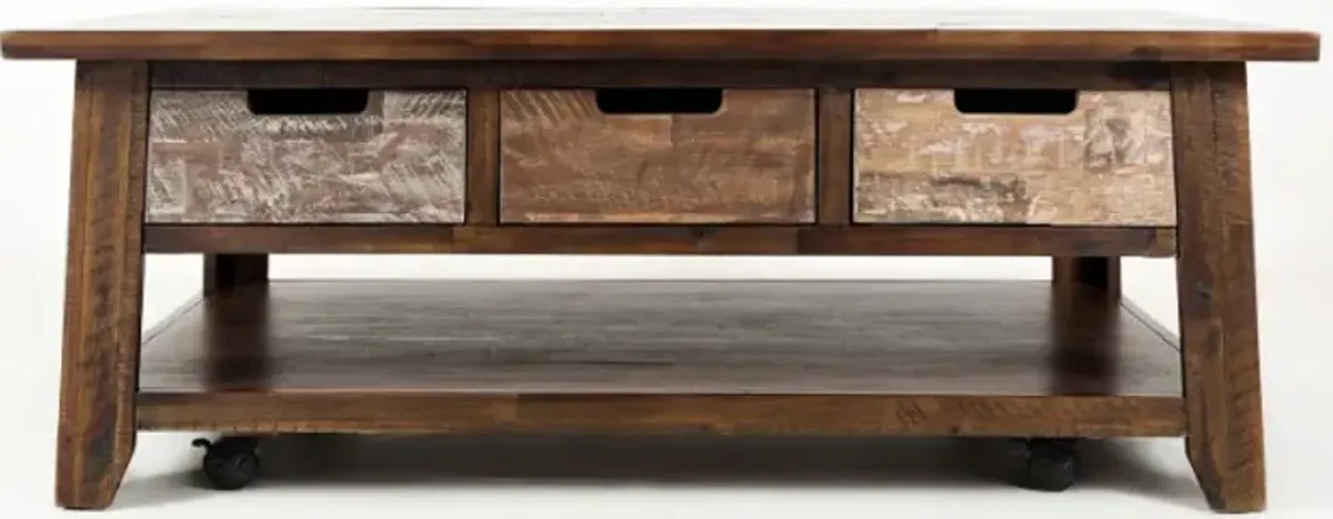 Jofran Inc. Painted Canyon Brown Cocktail Table