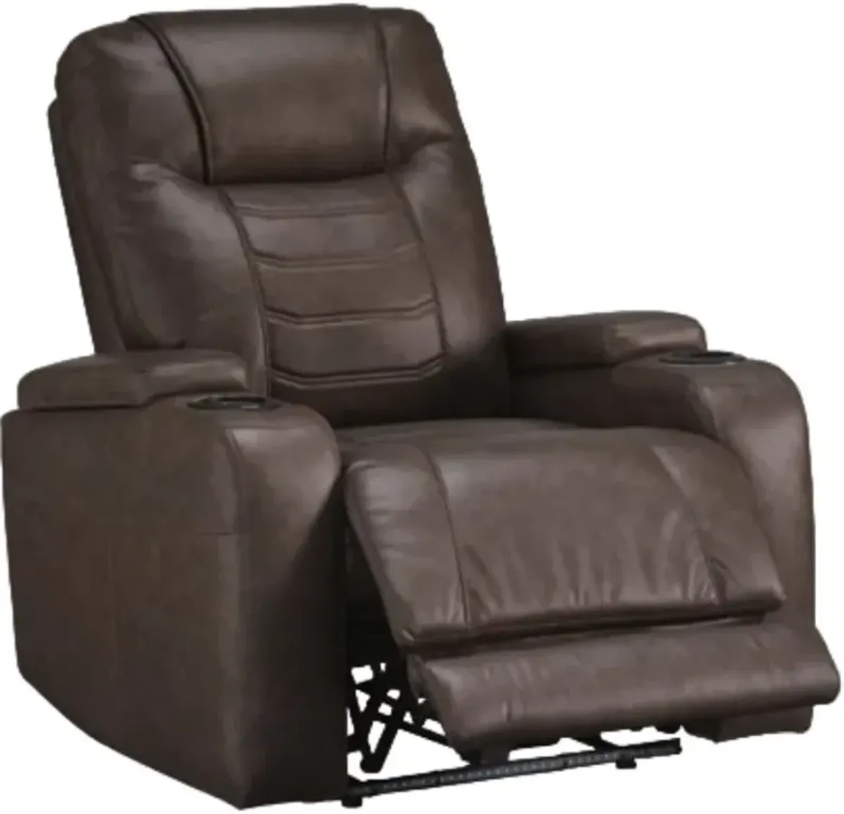 Signature Design by Ashley® Schooner Rocks Umber Power Recliner with Adjustable Headrest