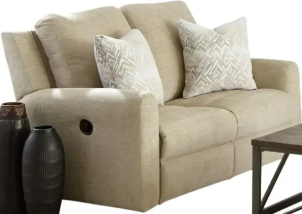 iAmerica Good Vibes Beige Manual Reclining Loveseat