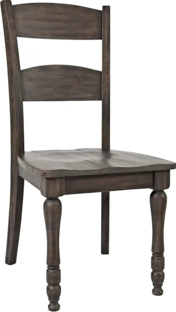 Jofran Inc. Madison County Brown Ladderback Dining Chair