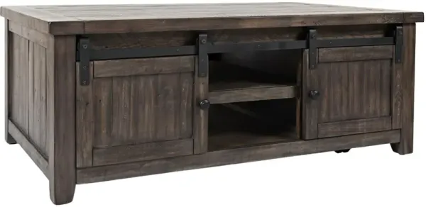 Jofran Inc. Madison County Barnwood Barn Door Cocktail Table